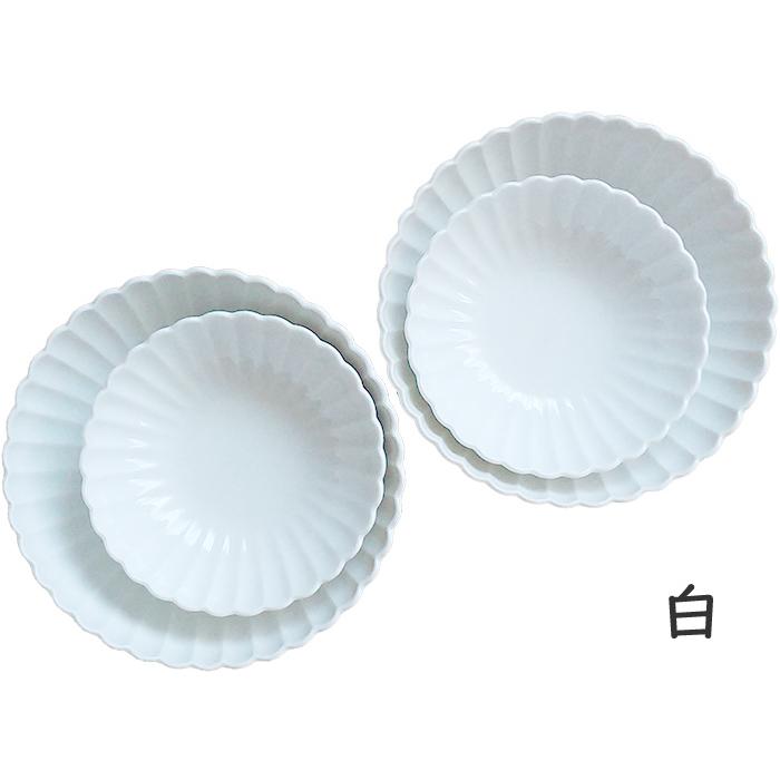食器セット おしゃれ 2人 そうめん鉢 セット ペア 2人前 菊型 陶器 和