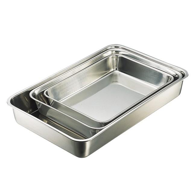 IKD 18-8抗菌角バット6枚取 角バット ステンレス