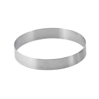 AG 18-8ステンレス 丸セルクル型 Φ120mm 高さ30mm : キッチングッズ