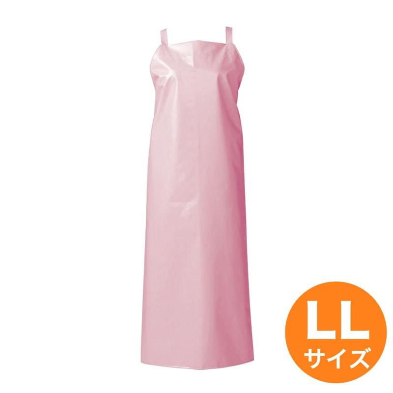 マイティクロスエプロン LL 胸当タスキ掛 E1001-4 ピンク : キッチン