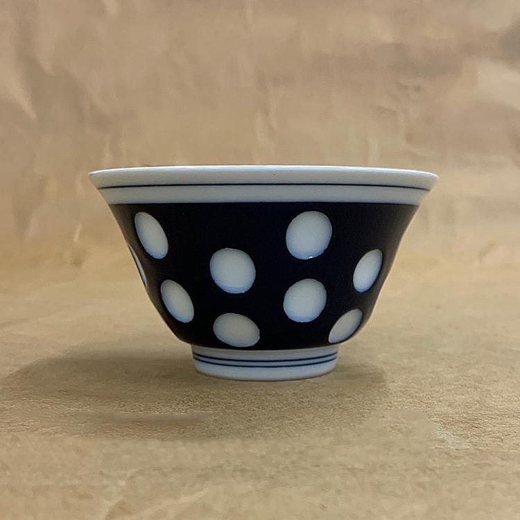 有田焼 湯呑み 紺地 白ドット : キッチングッズ柳屋 ヤフー店 - 通販