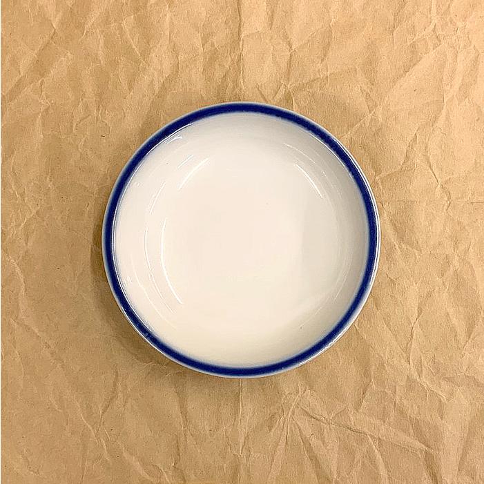 白磁 醤油皿 ふち青色 陶器製 日本製 : キッチングッズ柳屋 ヤフー店