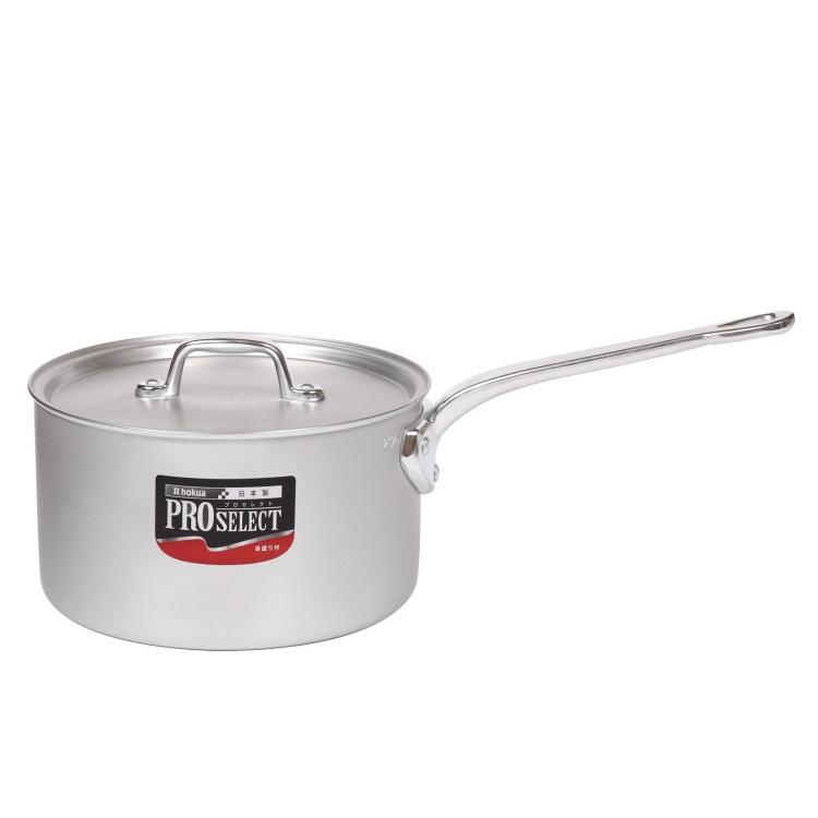 北陸アルミニウム プロセレクト アルミ深型片手鍋 目盛付 21cm業務用