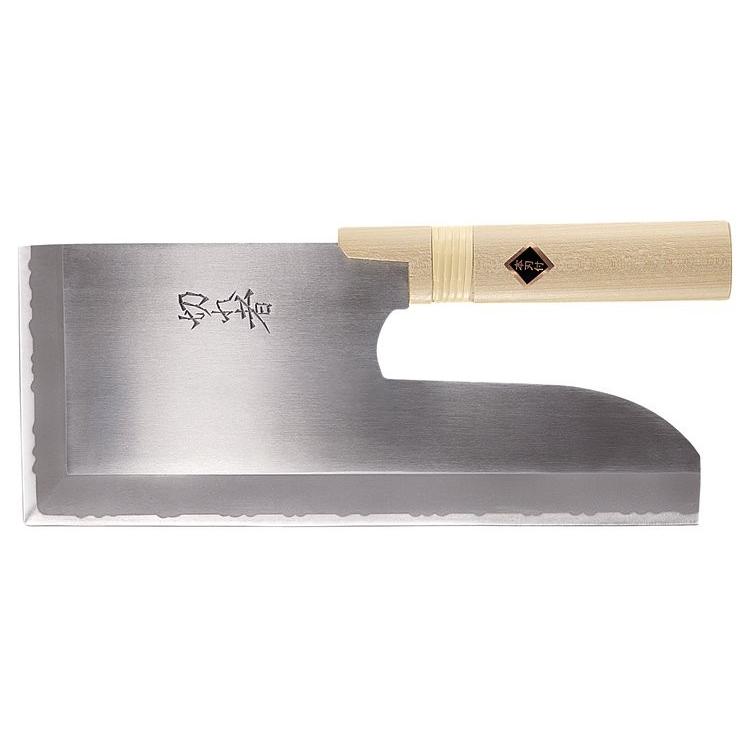 極美品 光山作 麺切包丁 切れ者 本職用 刃渡り30cm 高級ステンレス