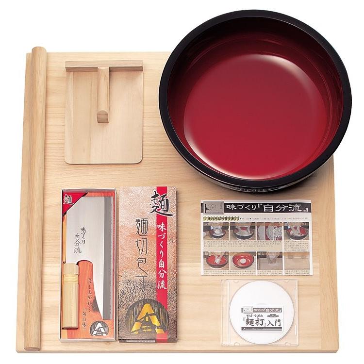 そば打ち用品 そば道具 家庭用そば打ちセット(A) A-1230 そば打ちDVD付 : キッチン