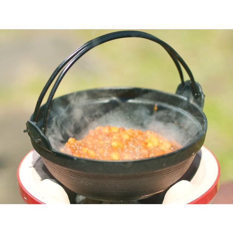 岩鋳（IWACHU） ふる里鍋 田舎鍋 南部鉄器 深型 焼付 18cm 日本製