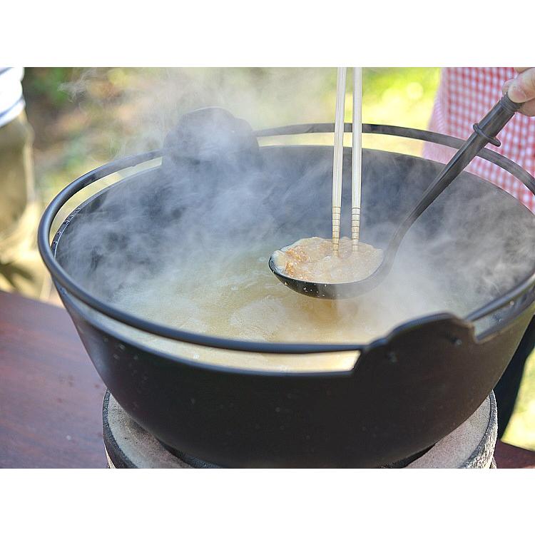 岩鋳（IWACHU） ふる里鍋 田舎鍋 南部鉄器 深型 焼付 36cm 日本製