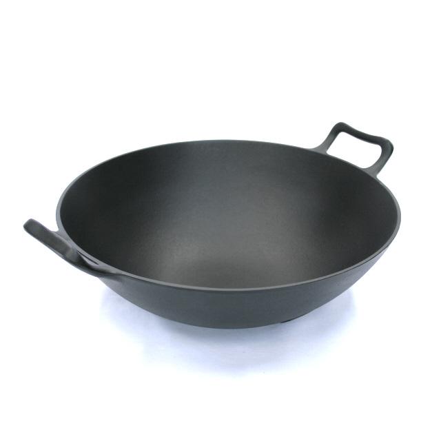 岩鋳（IWACHU） 保証書・パンフレット付 中華鍋 深型 中 32cm 南部鉄器