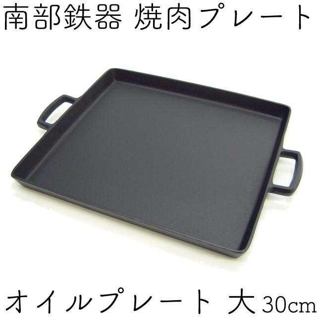 岩鋳（IWACHU） 焼肉プレート 南部鉄器 オイルプレート 大 (27×30cm
