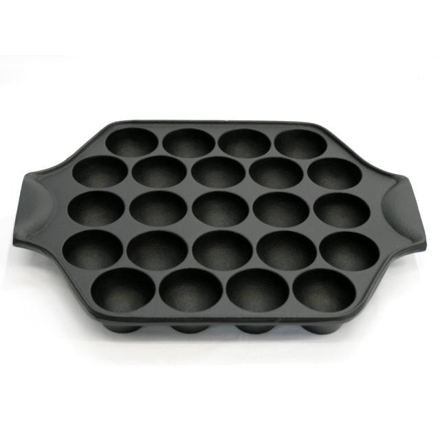 岩鋳（IWACHU） 保証書・パンフレット付 たこ焼き器 23穴 南部鉄器 亀
