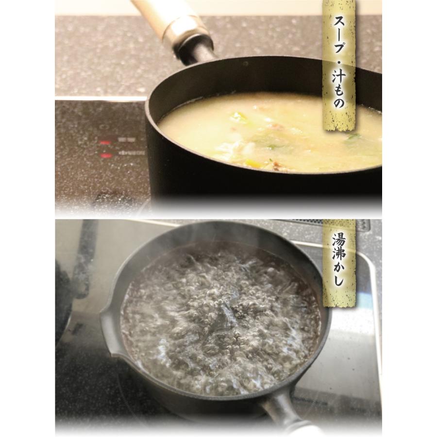 岩鋳（IWACHU） 片手鍋 南部鉄器 16cm 木柄付き ガラス蓋付き片手鍋