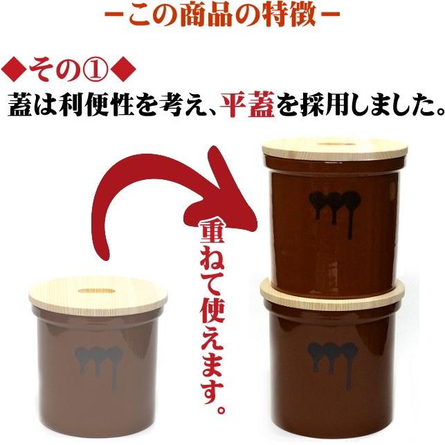 久松窯 食品保存容器 10号 切立 常滑焼 味噌作り】【久松窯】漬物容器 切立10号蓋付 常滑焼 久松 かめ 切立