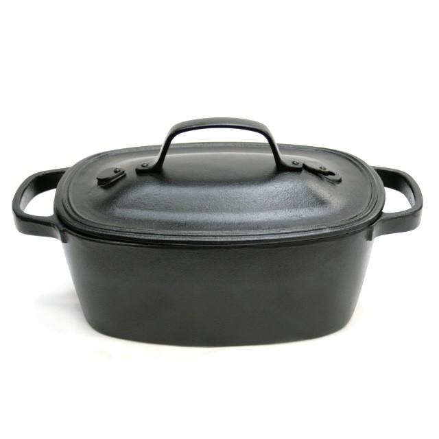 及源鋳造 クックトップ 煮込み鍋 角深型 3.3L 南部鉄器 及源 CT-001