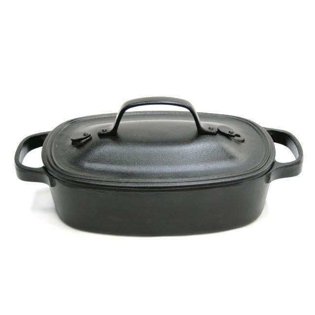 クックトップ 煮込み鍋 角浅型 2.4L 南部鉄器 及源 CT-002 日本製 ギフト 贈り物 保証書 パンフレット付きの画像