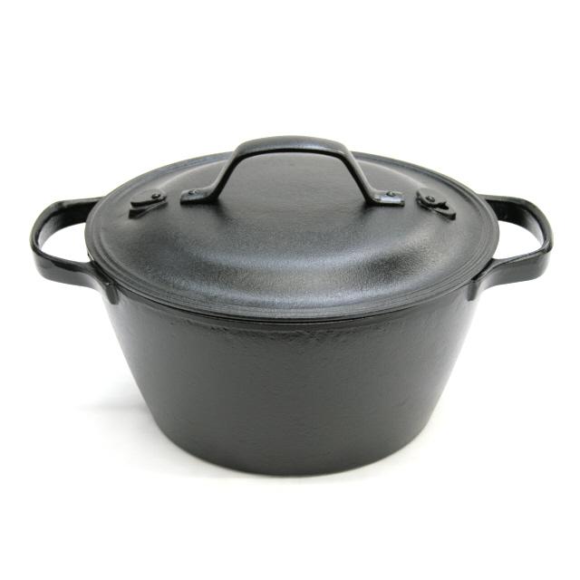 及源鋳造 保証書・パンフレット付 クックトップ 煮込み鍋 丸深型 24cm