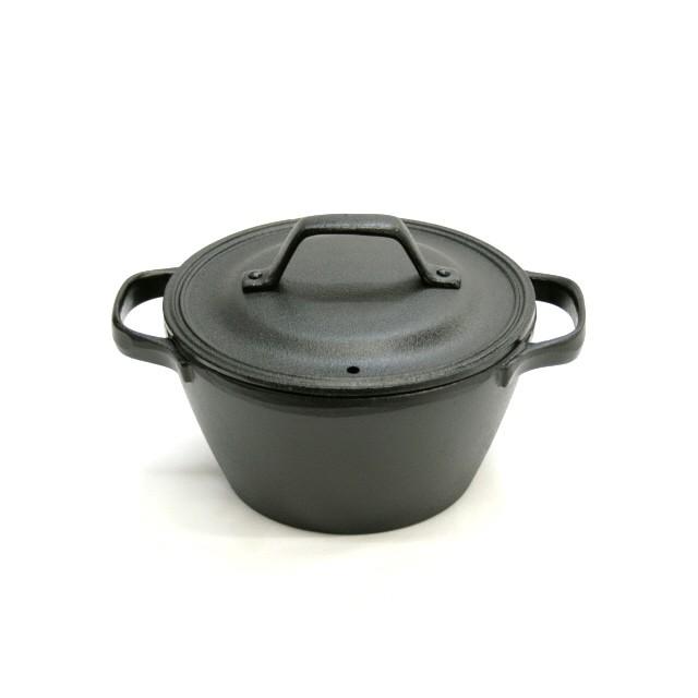 及源鋳造 クックトップ 煮込み鍋 丸深型 15cm 1.0L 南部鉄器 及源 CT