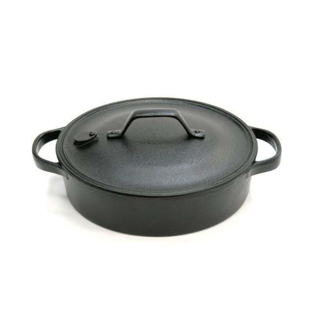 及源鋳造 クックトップ 煮込み鍋 丸浅型 20cm 1.0L 南部鉄器 及源 CT