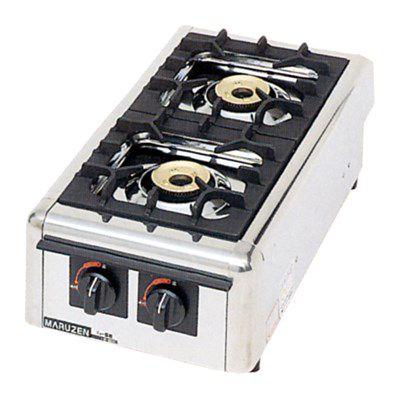 新品 マルゼン ガステーブルコンロ ニュー飯城シリーズ（2口コンロ）M