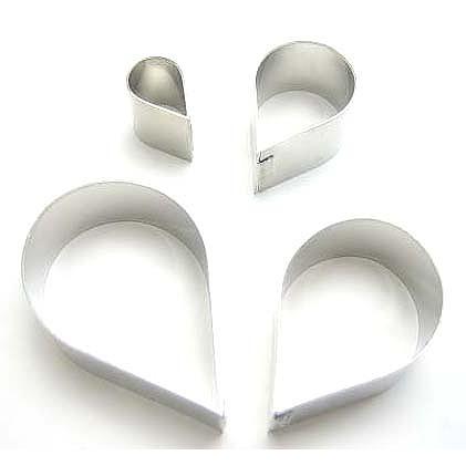 抜き型 バラの花びら 4サイズ　[190]　　シュガークラフト | 