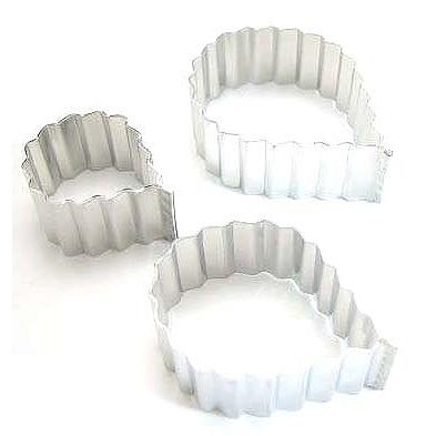 抜き型 バラの葉 3サイズ　[200]　　シュガークラフト | 