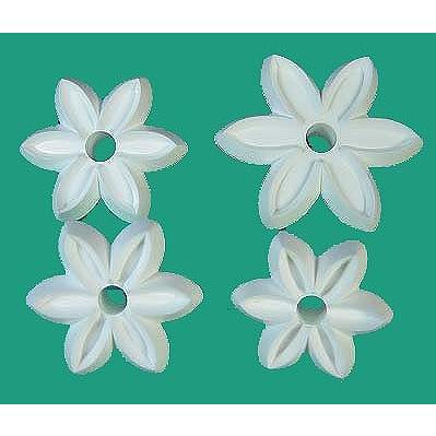 抜き型 6弁花びら・大 4サイズ [185/N1-4]　　シュガークラフト | 