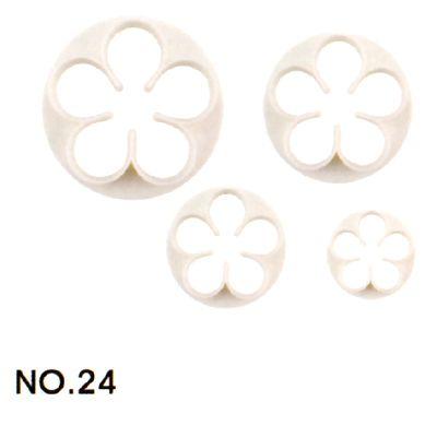 抜き型 5花弁 4サイズ [24]　中国製　　シュガークラフト　【特価】 | 