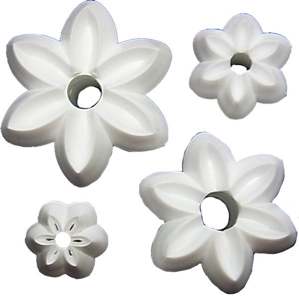 抜き型 6弁花びら  4サイズ　10mm/15mm/25mm/30mm [規格外/N4-8]　【在庫限り】 | 