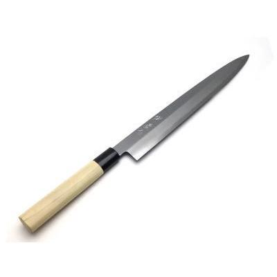 研ぎ済み】和包丁 柳刃包丁 堺刀司 鋼 片刃 刃渡り25.5cm 研ぎ