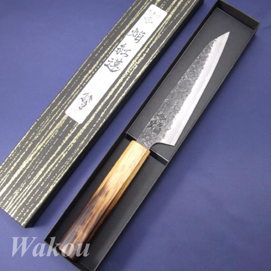 堺孝行 堺孝行 果物ナイフ ペティ 150mm 焔 紅蓮 安来青紙二号