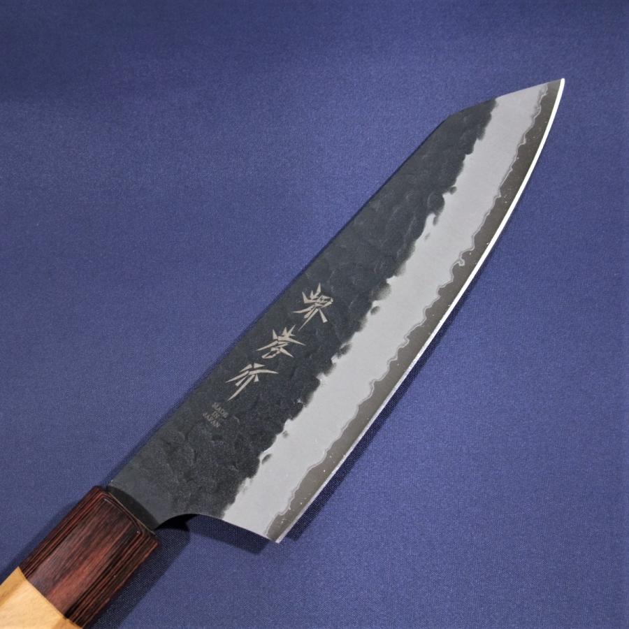 堺孝行 堺孝行 剣型三徳 包丁 160mm 青紙スーパー 黒槌目 堺孝行 堺孝行 剣型三徳 包丁 160mm 青紙スーパー 黒槌目