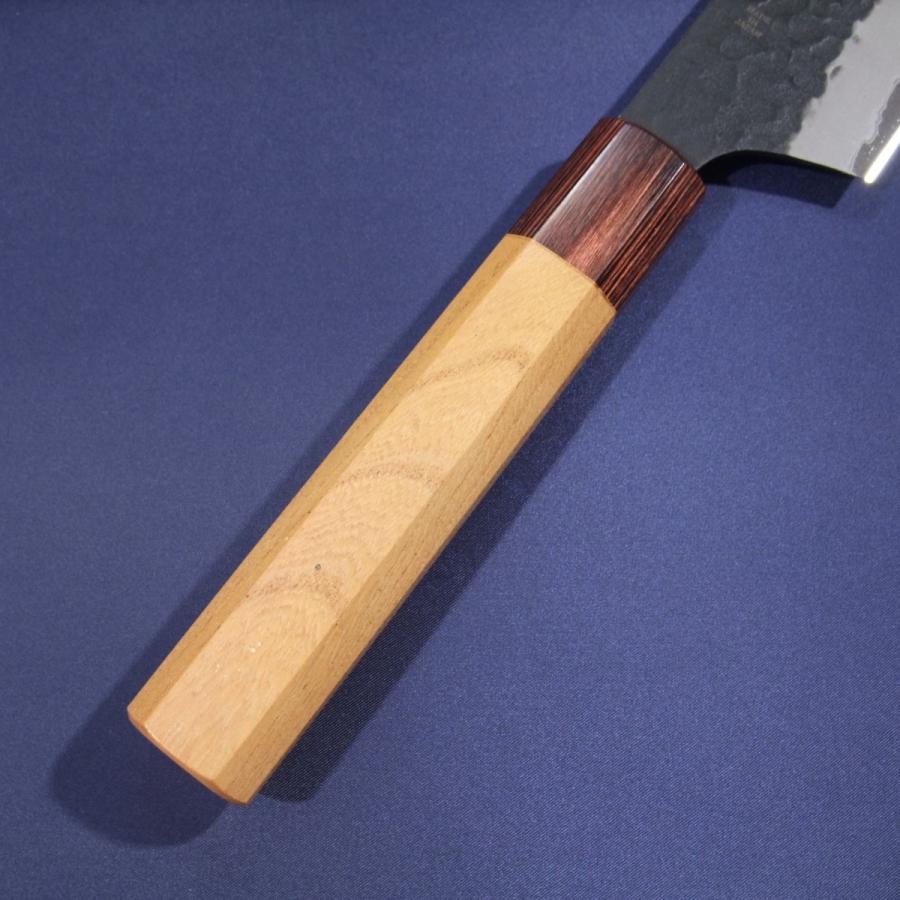 堺孝行 堺孝行 剣型三徳 包丁 160mm 青紙スーパー 黒槌目 堺孝行 堺孝行 剣型三徳 包丁 160mm 青紙スーパー 黒槌目