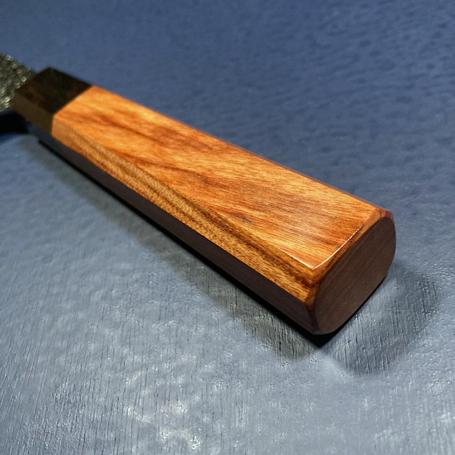 堺孝行 剣型三徳 包丁 スーパーゴールド2 SG2 粉末鋼 槌目ダマスカス