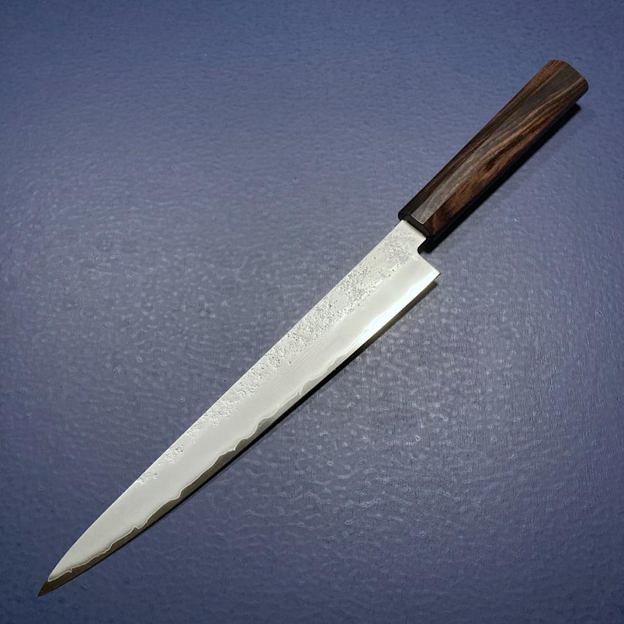 堺孝行 筋引 包丁 和筋引 240mm V金10号 VG10 梨地仕上げ 黒檀柄 日本
