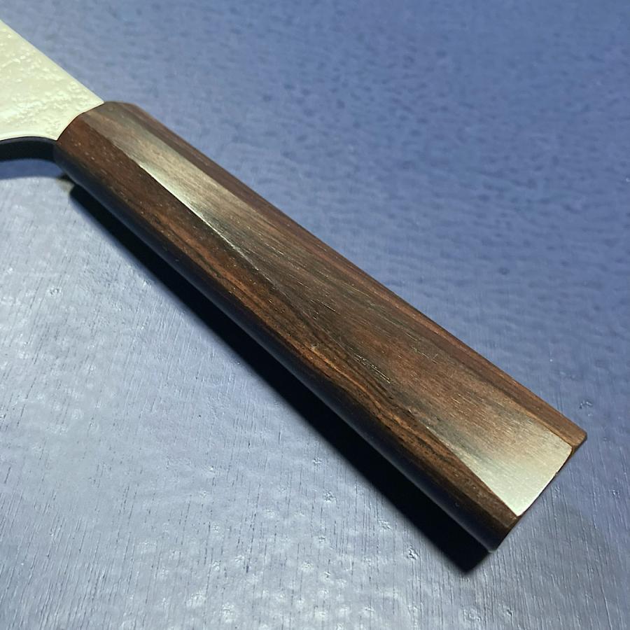 堺孝行 剣型三徳 包丁 和三徳 160mm V金10号 梨地仕上げ 黒檀柄 日本製