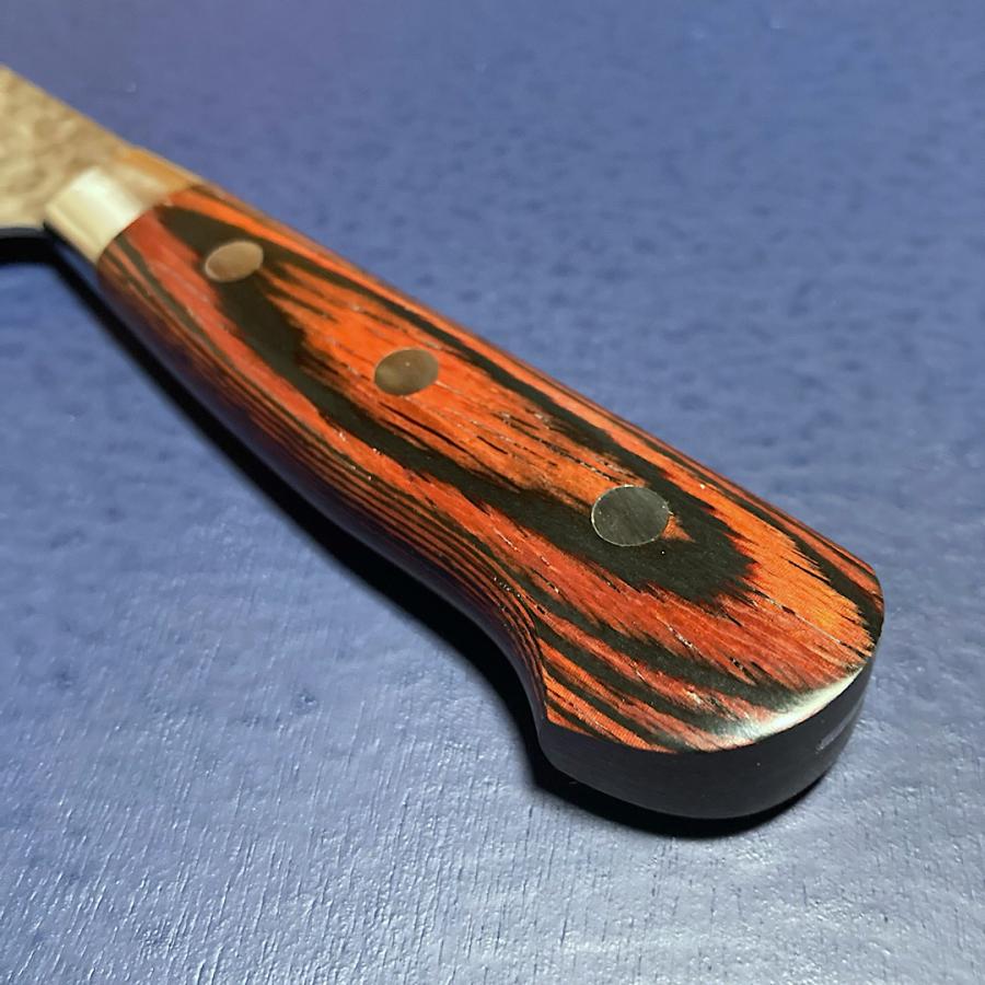 堺孝行 菜切包丁 160mm 33層槌目ダマスカス ミルフィーユ包丁 V金10号
