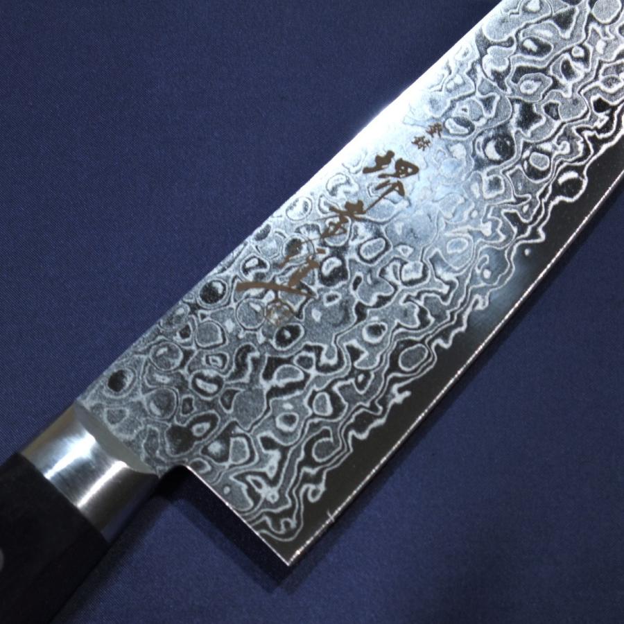 堺孝行 三徳包丁 170mm 45層 ダマスカス ミラー 超硬ステンレス
