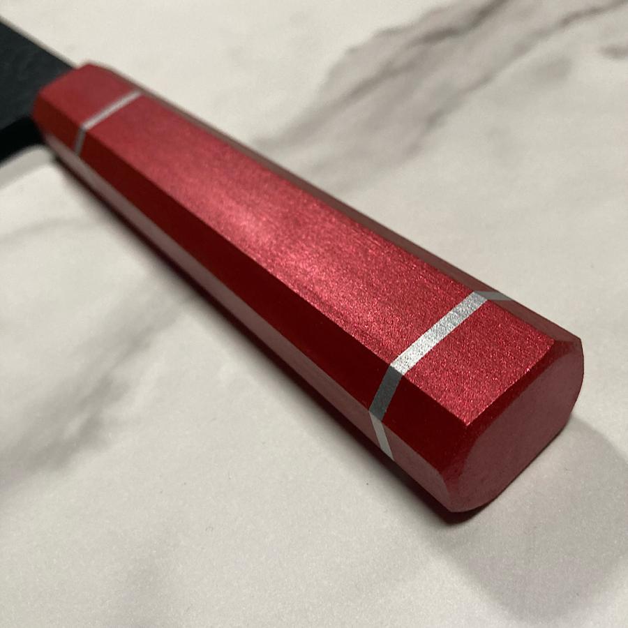堺孝行 黒影 牛刀 包丁 和牛刀 210mm 皇赤柄 樫漆柄 VG10 V金10号