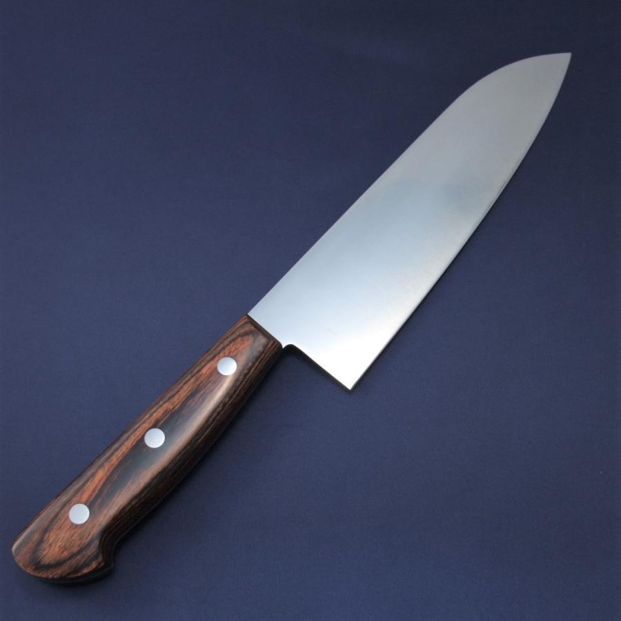 包丁 三徳 万能包丁 伊勢屋 E-5 180mm モリブデン鋼 マホガニー