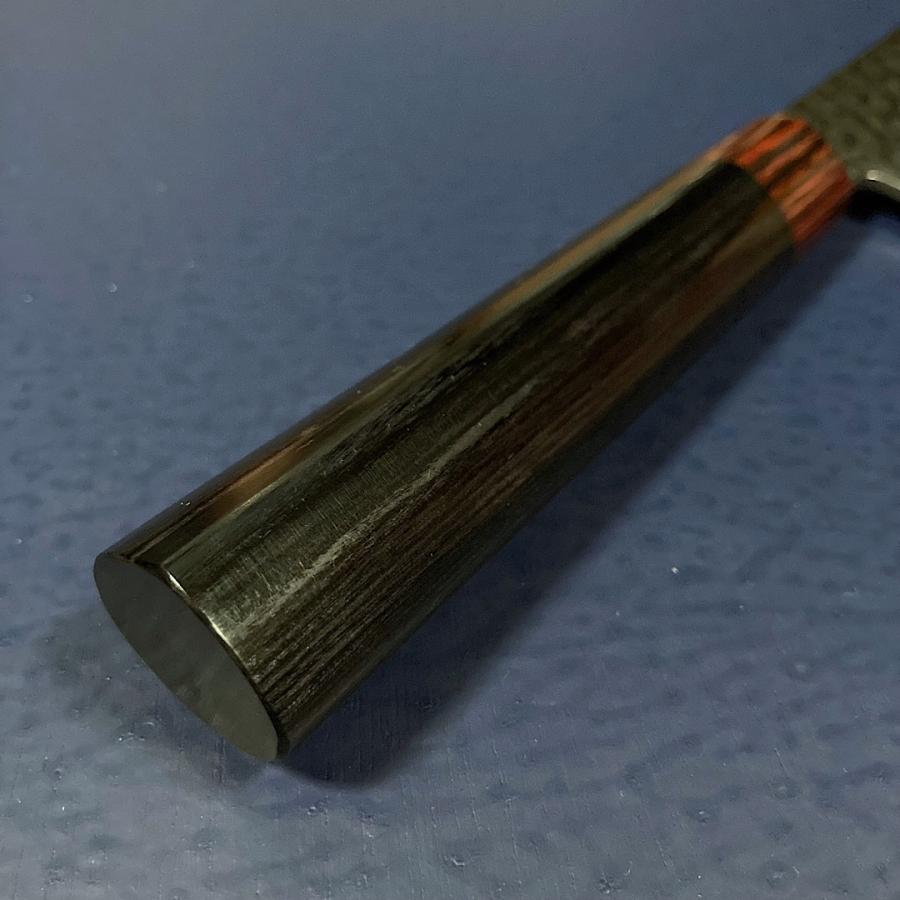 伊勢屋 I-5 三徳 包丁 180mm 鎚目33層ダマスカス V金10号 瀬戸