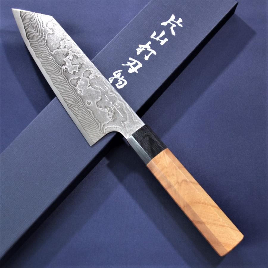 片山打刃物 片山雄太作 文化包丁 165mm VG10 V金10号 ダマスカス