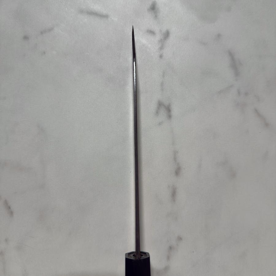 和包丁 文化包丁 切付包丁 180mm 青紙ニ号 青ニ鋼 胡桃八角柄 黒打ち