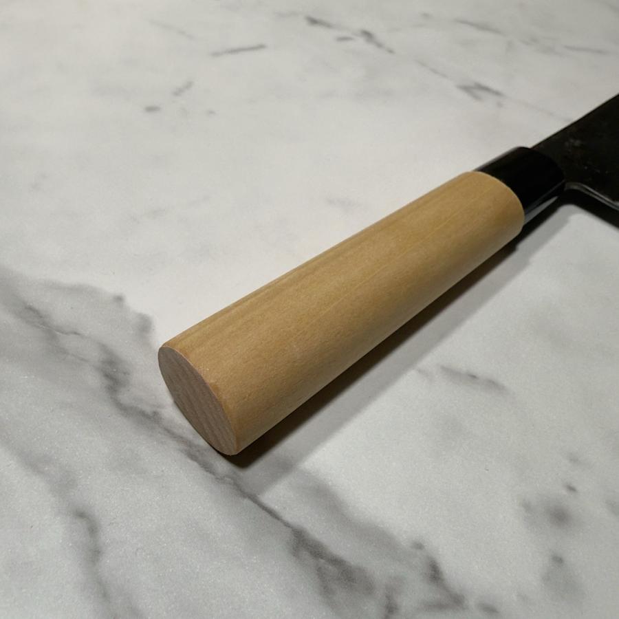 包丁 文化包丁 切付包丁 180mm 白紙一号 白一鋼 黒打ち仕上げ 鍛造品