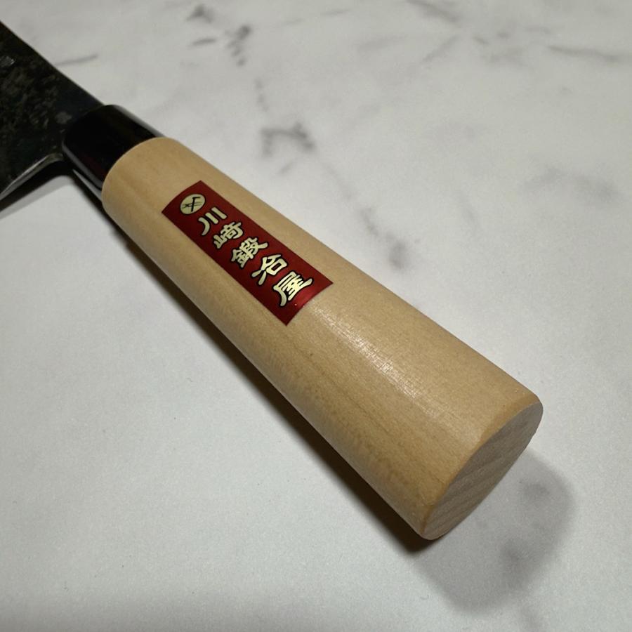 包丁 文化包丁 切付包丁 180mm 白紙一号 白一鋼 黒打ち仕上げ 鍛造品