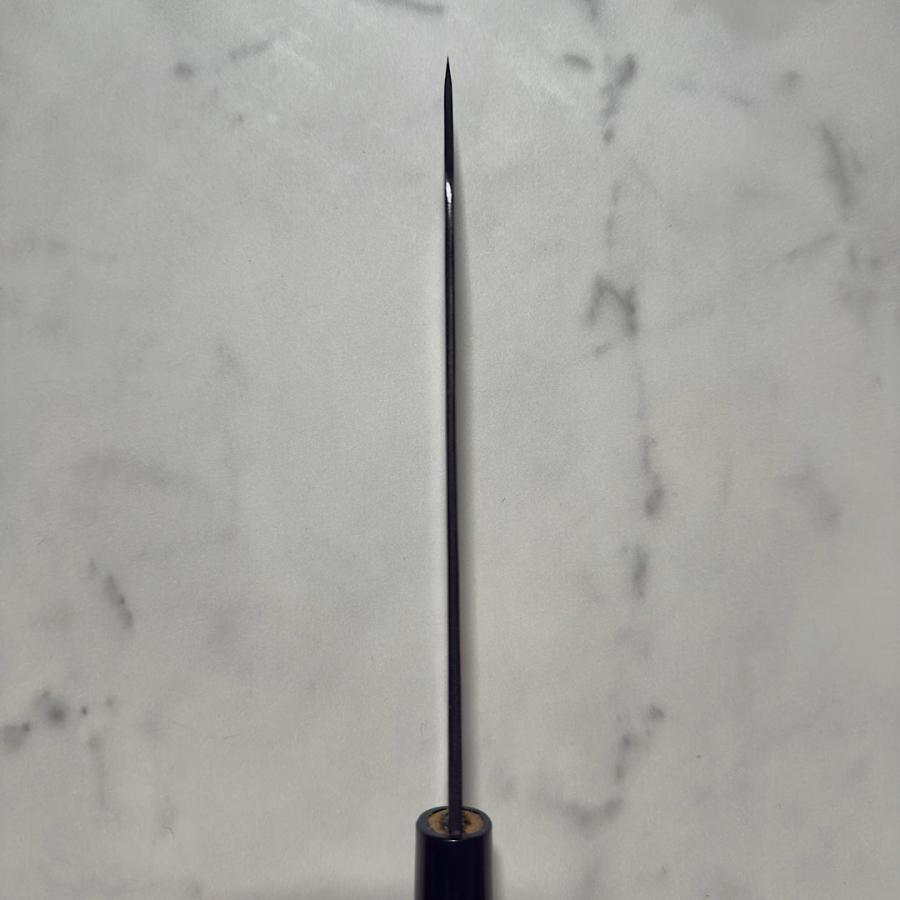 包丁 文化包丁 切付包丁 180mm  白紙一号 白一鋼 黒打ち仕上げ 鍛造品 川崎鍛冶屋の画像