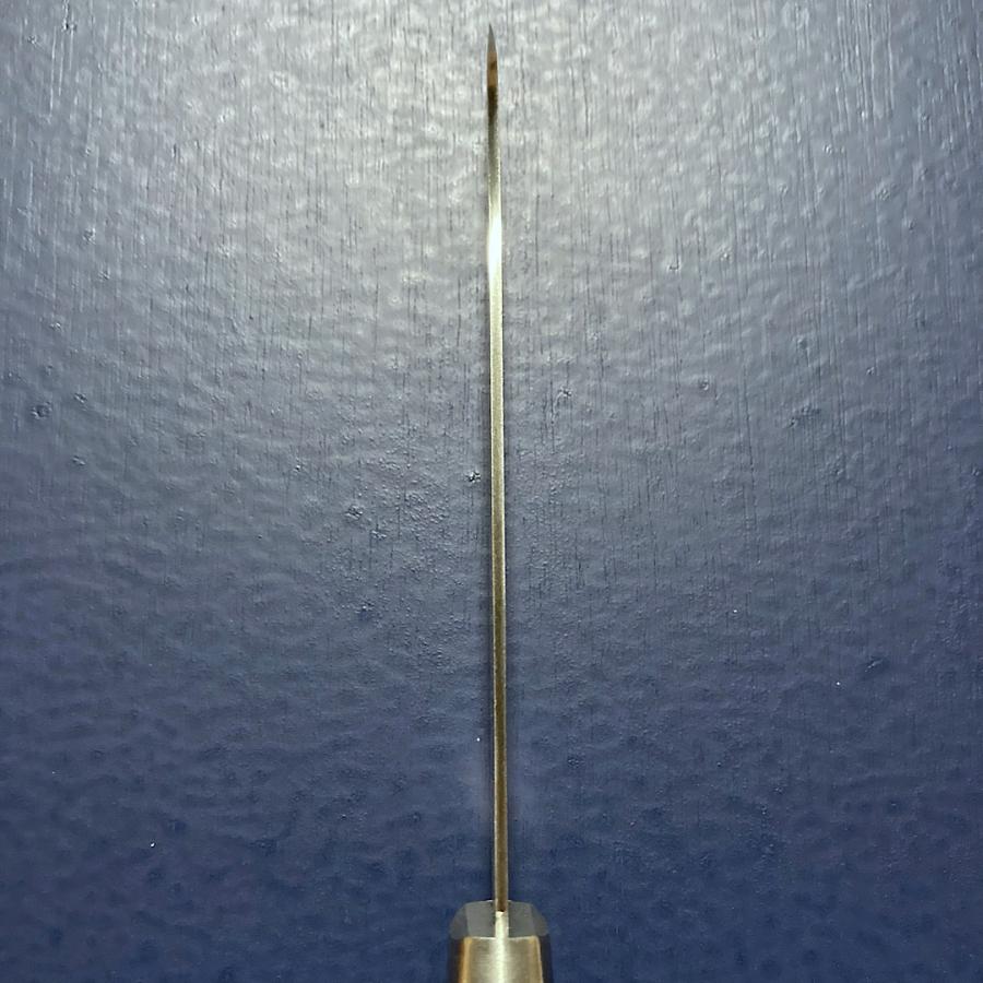 訓平作　小三徳　包丁　130mm   彩流　積層ダマスカス  V金10号　黒柄　よく切れる　越前打刃物　増谷刃物 |  | 05