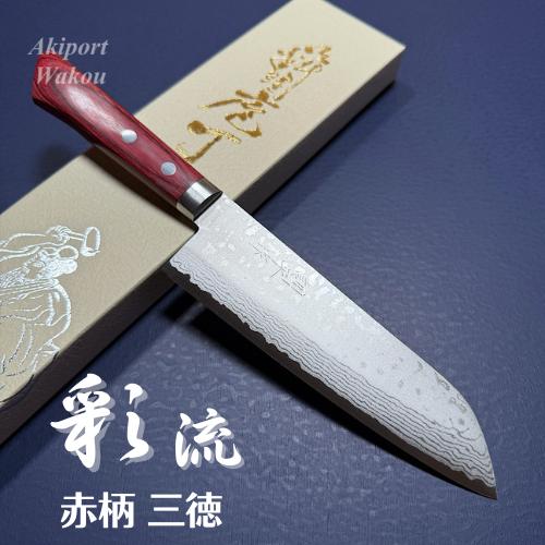 訓平作 菜切 包丁 165mm 槌目ダマスカス V金10号 黒柄 越前