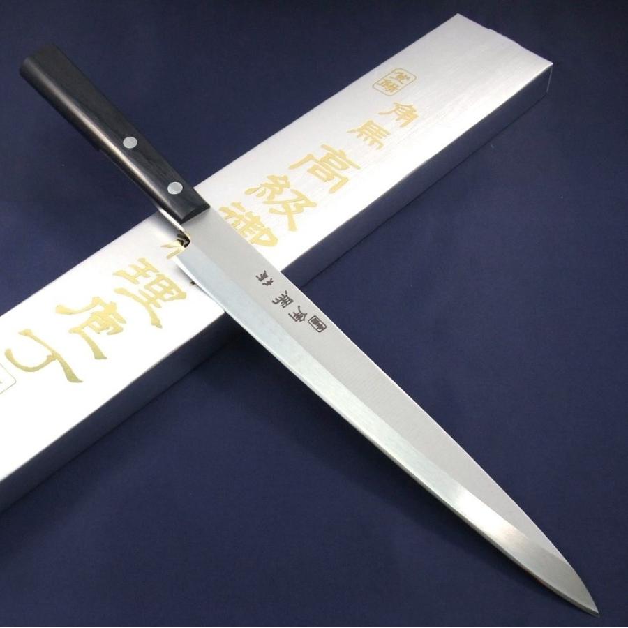 角馬6000 柳刃 刺身包丁 230ｍｍ 超合金ステンレス 水砥刃付け 豪奢な 日本製 下村工業 TU-6006 ブランドのギフト