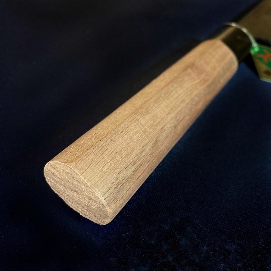 司作 忠義鍛造 切付包丁 240mm 24cm 青紙スーパー ダマスカス 黒打ち