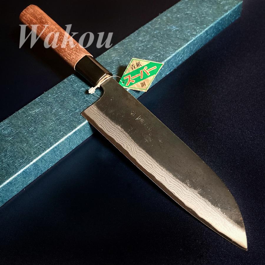 司作 忠義鍛造 三徳包丁 万能包丁 165mm 16.5cm 青紙スーパー 司作 忠義鍛造 三徳包丁 万能包丁 165mm 16.5cm 青紙スーパー