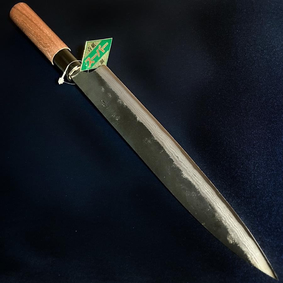 司作 忠義鍛造 柳刃 刺身包丁 240mm 24cm 両刃 青紙スーパー 司作 忠義鍛造 柳刃 刺身包丁 240mm 24cm 両刃 青紙スーパー